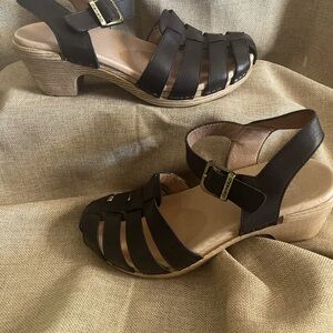 DANSKO Women’s Black Strappy heel Sandal. 
Like new, size 38.